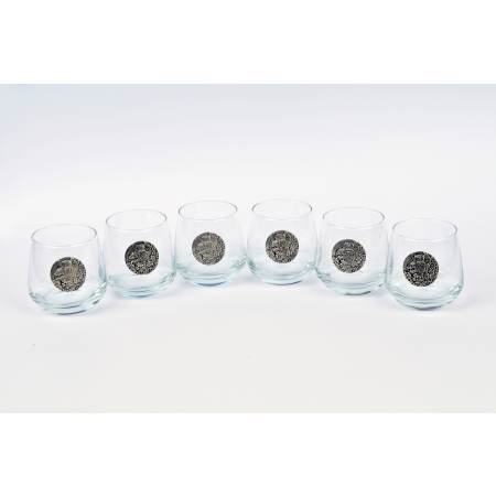 GOLDEN FOX SZKLANKI DO WHISKY LUNA WILD BOAR SILVER - 6 SZT